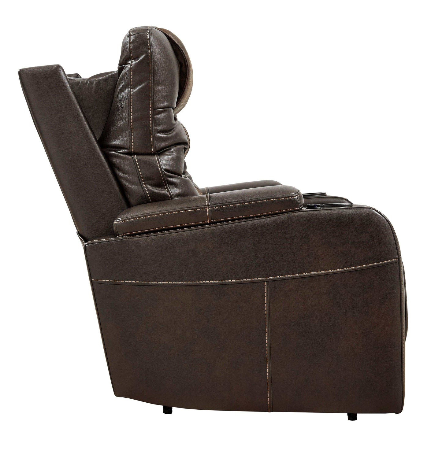 Composer Brown Power Recliner w/ Blue LED