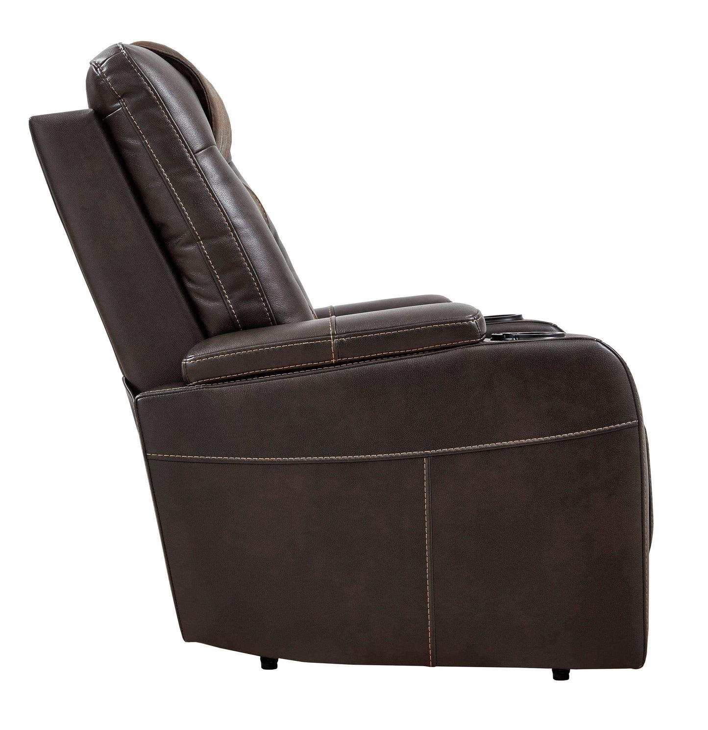 Composer Brown Power Recliner w/ Blue LED