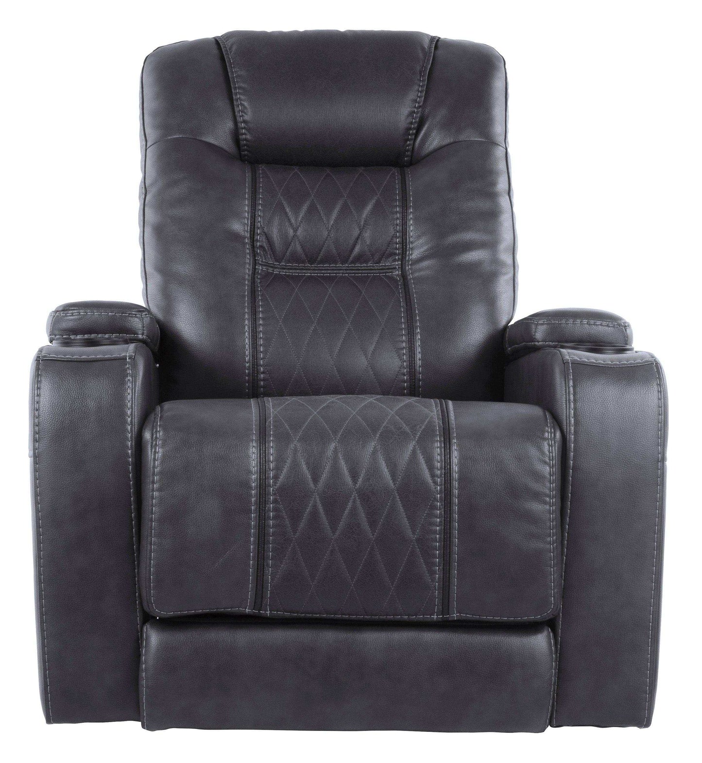 Composer Gray Power Recliner w/ Blue LED