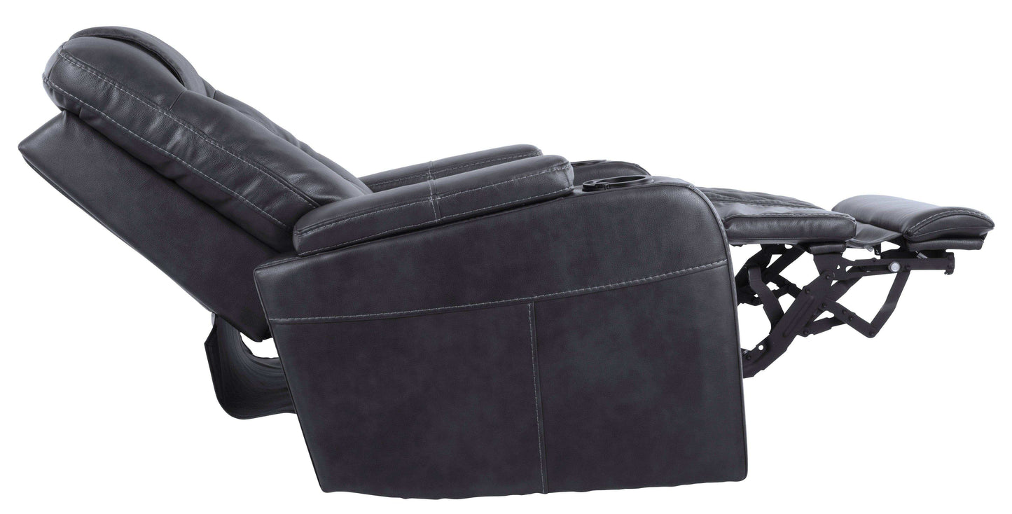 Composer Gray Power Recliner w/ Blue LED