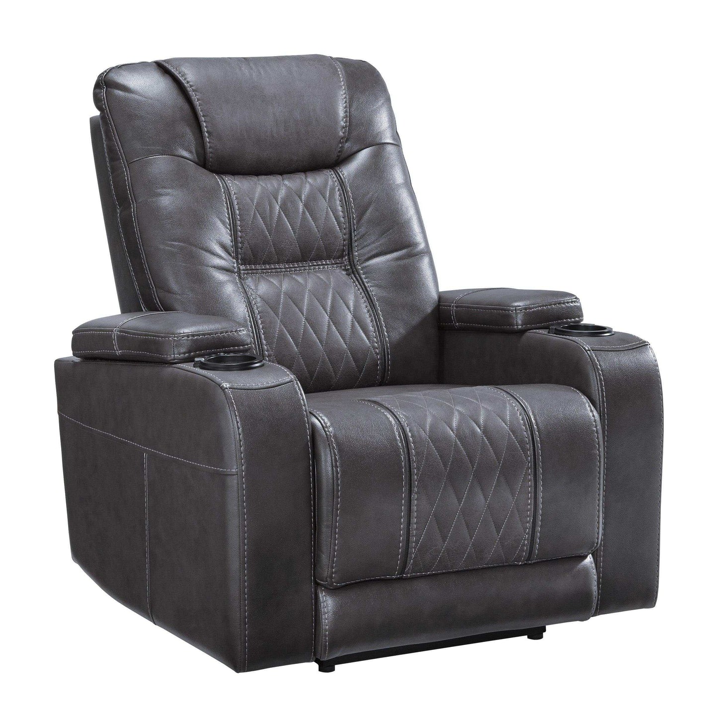 Composer Gray Power Recliner w/ Blue LED