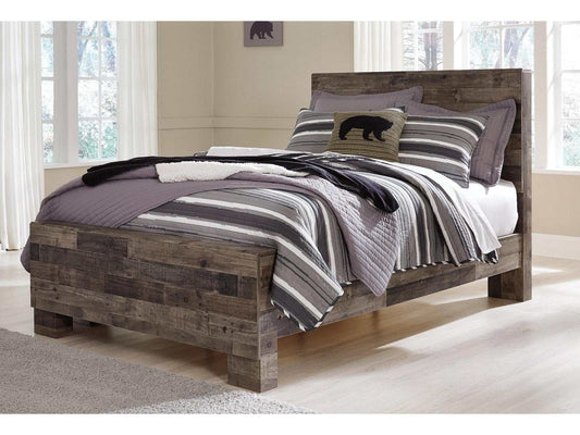 Derekson Multi Gray Full Panel Bed