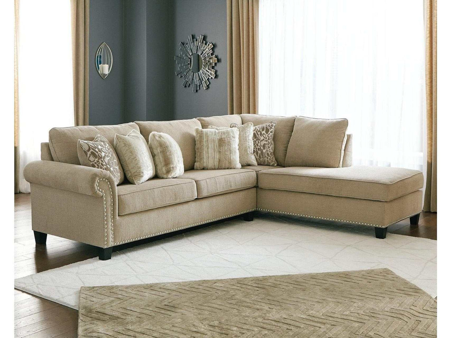 Dovemont 2pc Sectional Sofa w/ Chaise