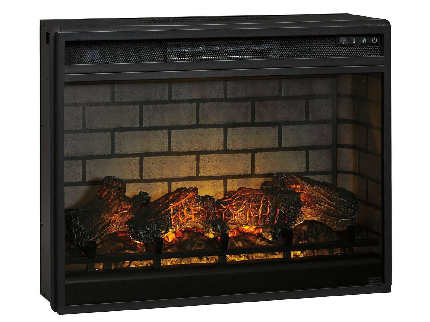 W100-121 / Electric Infrared Black Fireplace Insert / 31"