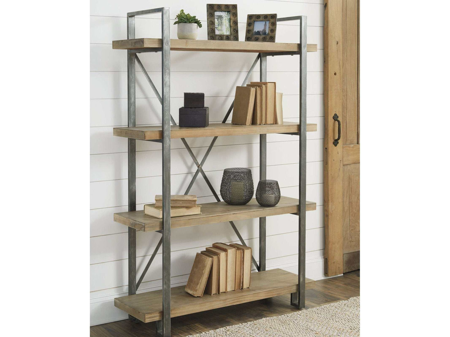 Forestmin Brown/Black Bookcase