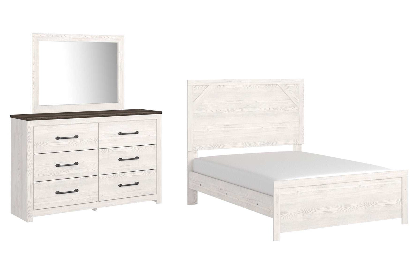 Gerridan White & Gray Bedroom Set / 3pc