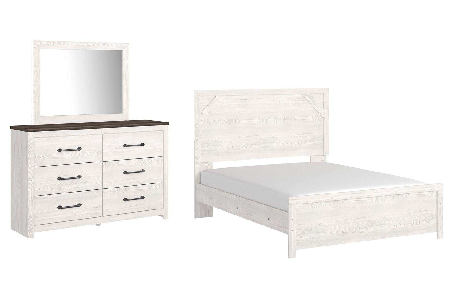 Gerridan White & Gray Bedroom Set / 3pc