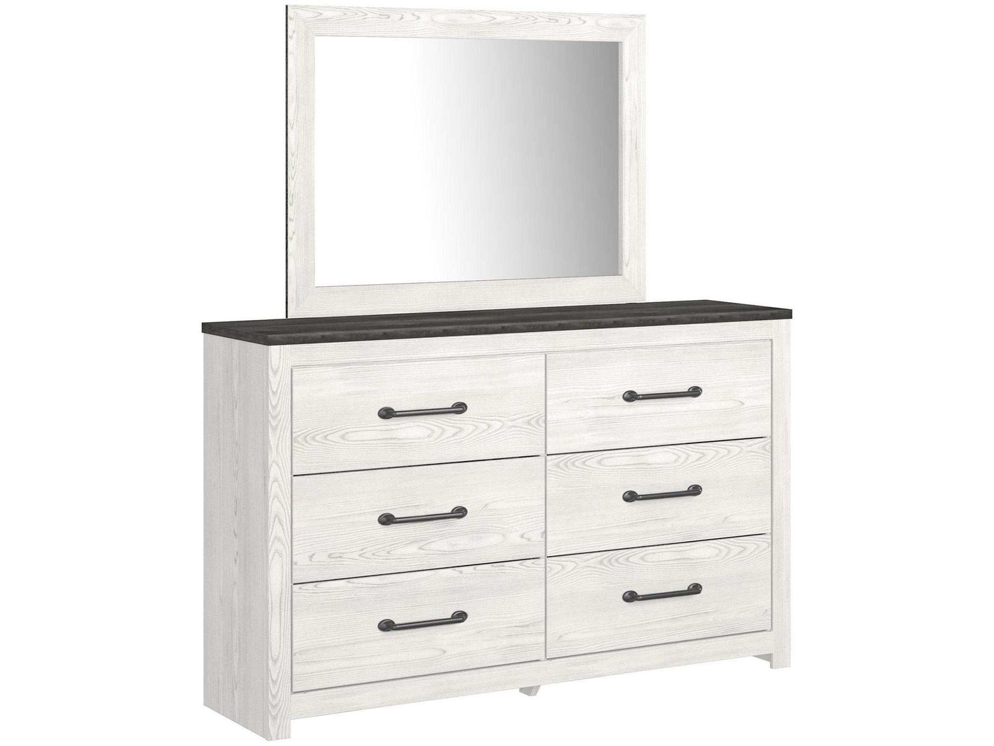 Gerridan White & Gray Dresser and Mirror