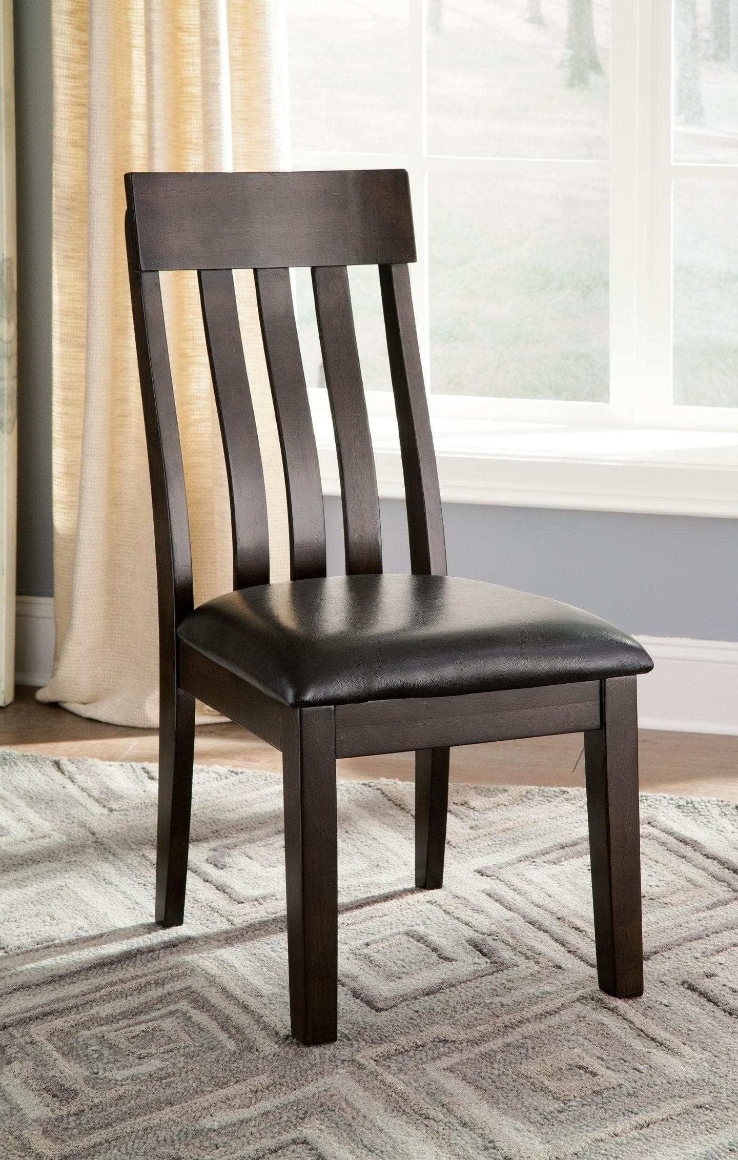 Haddigan Dark Brown Dining Chair (Set of 2)