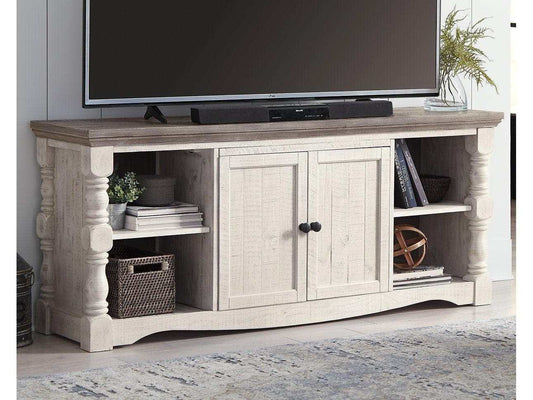 Havalance Weathered Gray & Vintage White 67" TV Stand