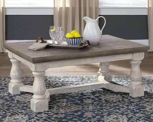 Havalance  Gray & White Coffee Table