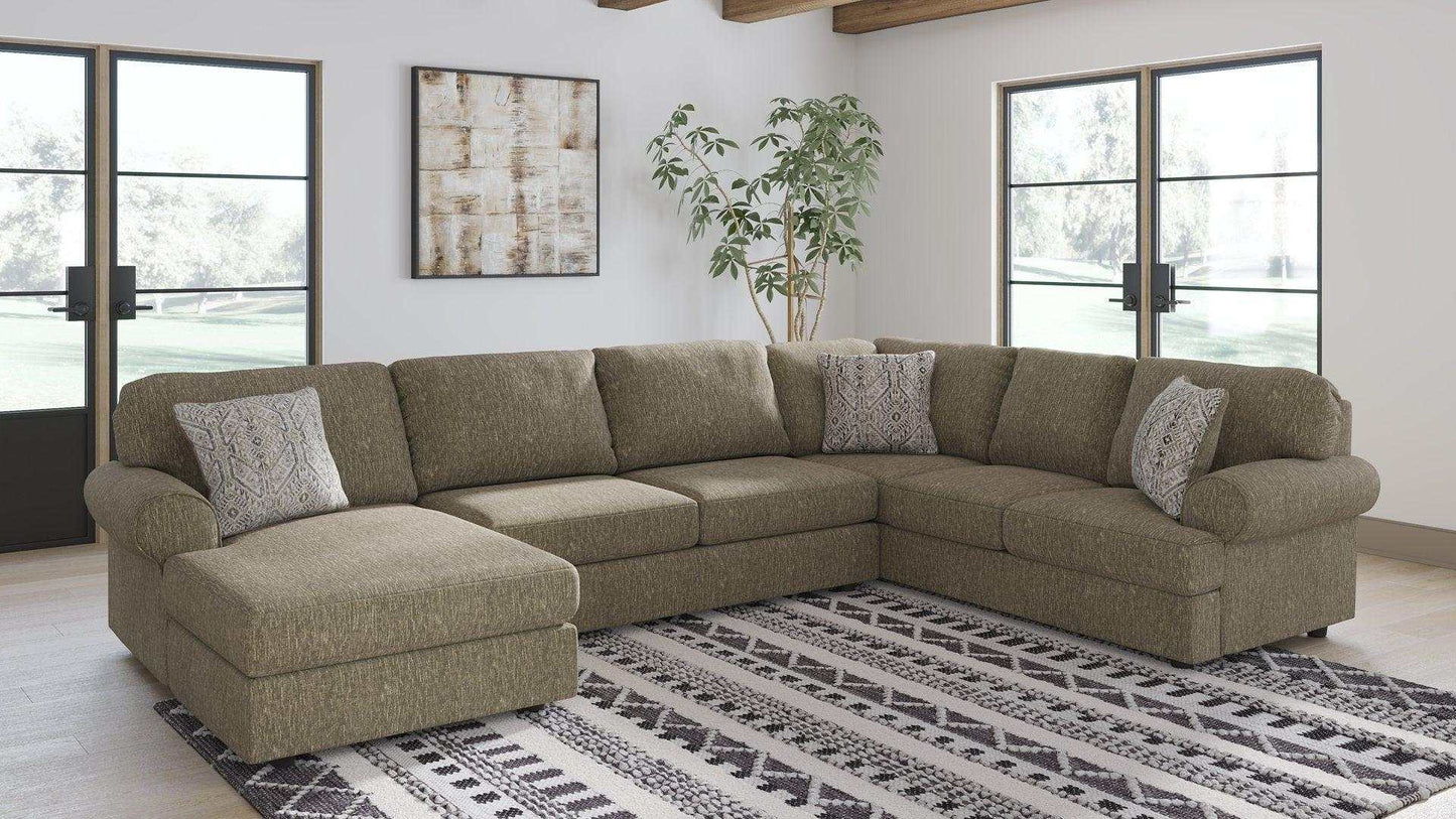 Hoylake Chocolate 3pc Sectional Sofa w/ Chaise