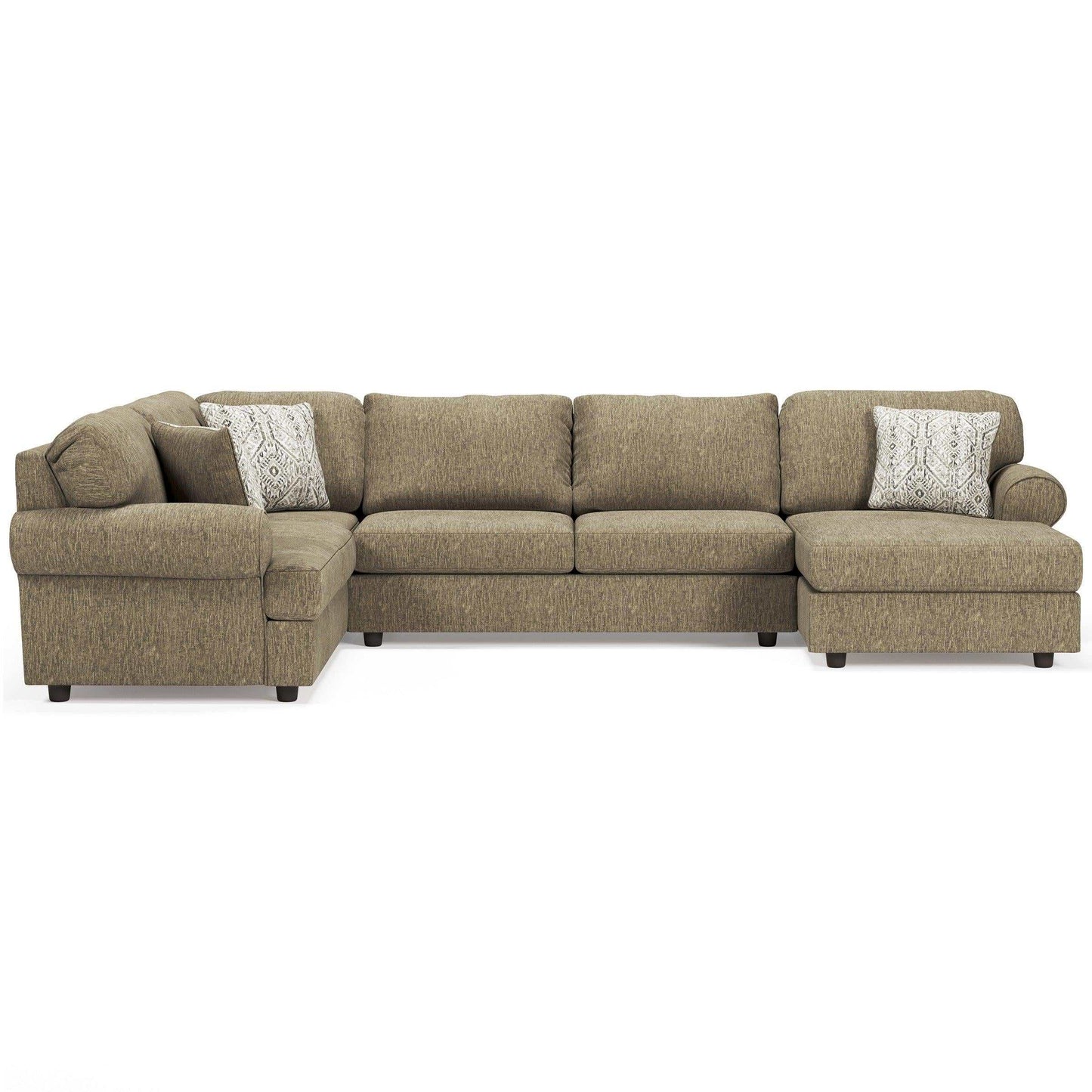 Hoylake Chocolate 3pc Sectional Sofa w/ Chaise