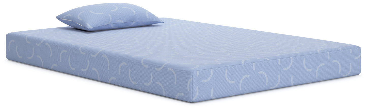 iKidz Ocean Blue Twin Mattress and Pillow- Viva Furn