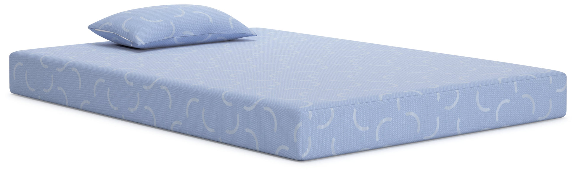 iKidz Ocean Blue Twin Mattress and Pillow- Viva Furn