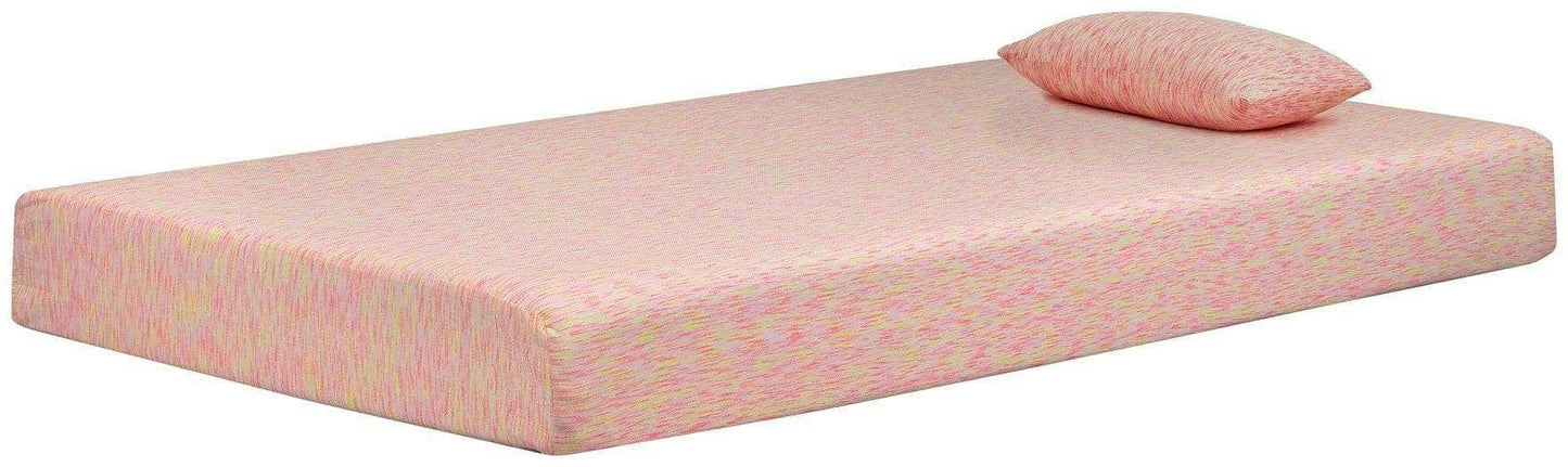 iKidz Pink Sierra Sleep Firm Mattress & Pillow