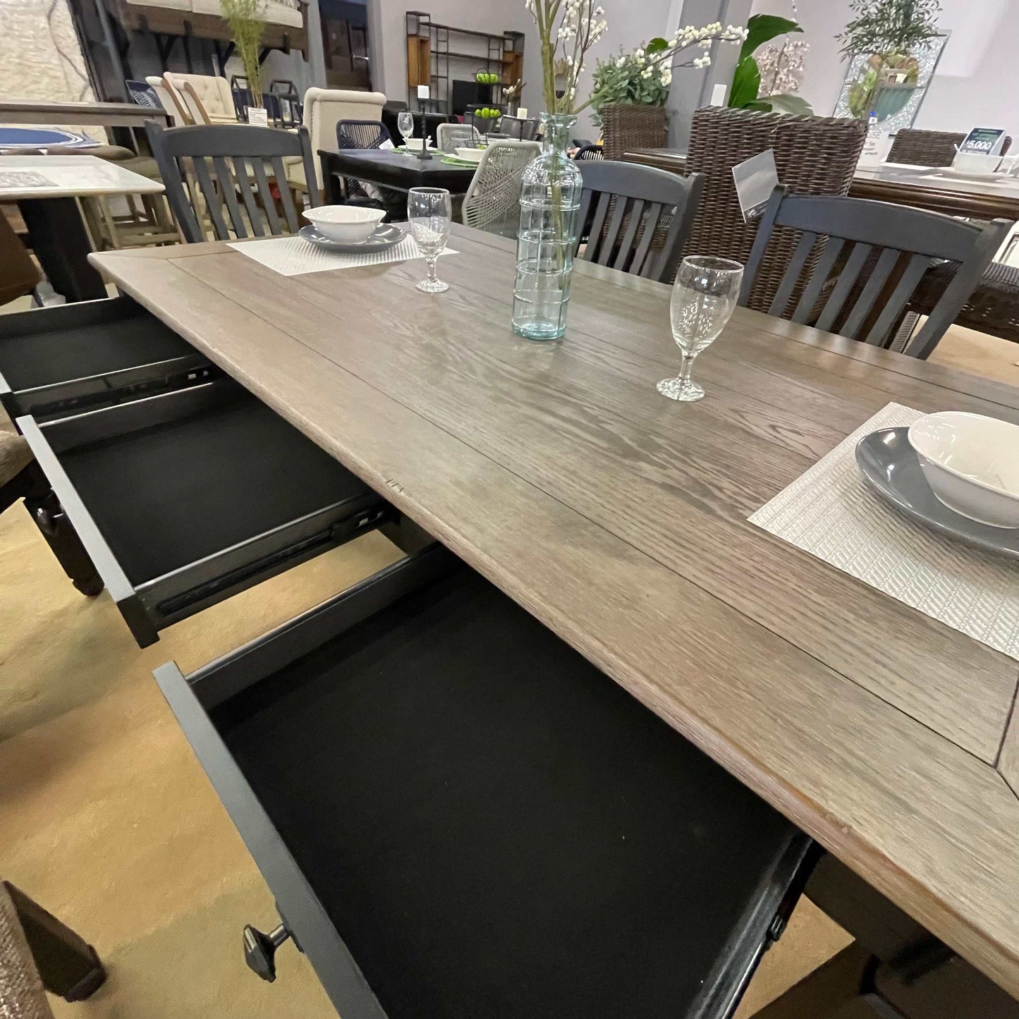 Tyler Creek Black/Gray Dining Table