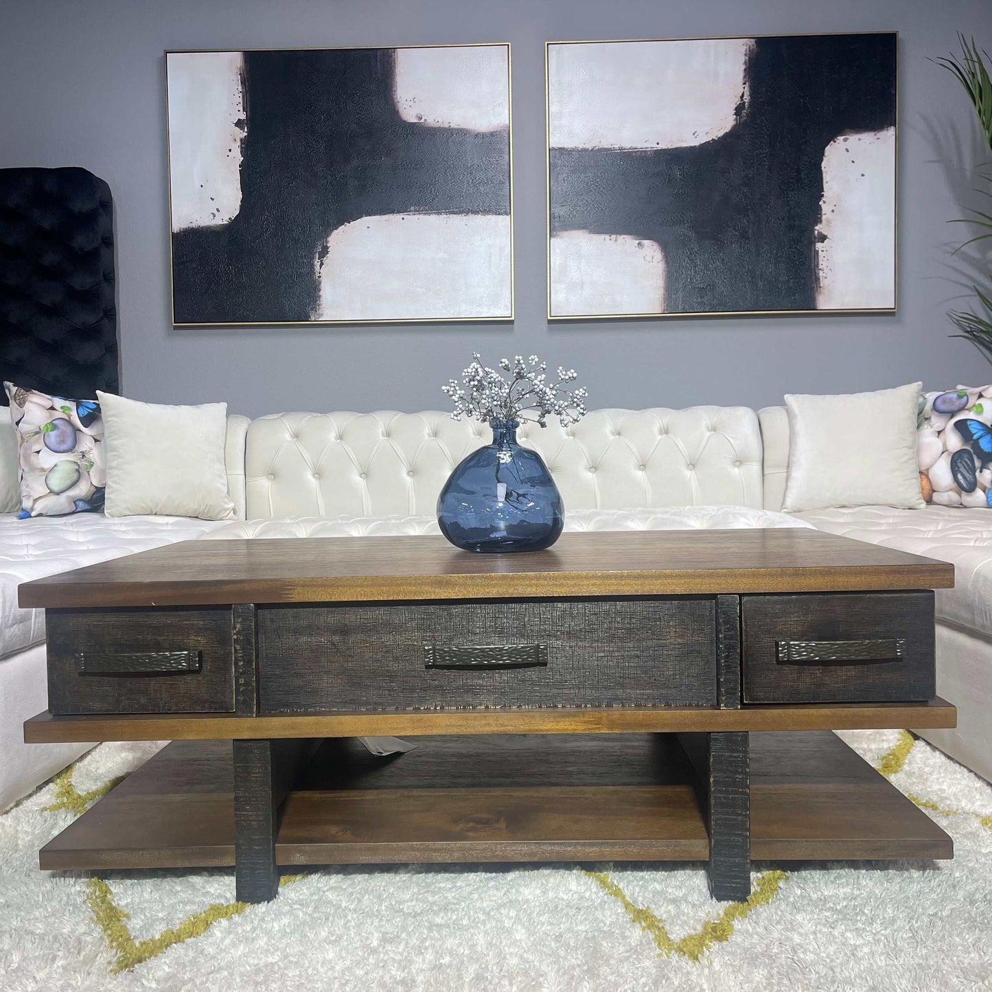 Stanah Two-tone Lift Top Coffee Table