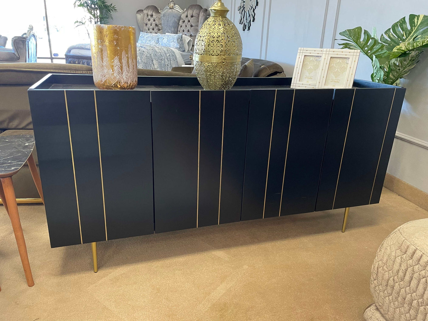 Brentburn Black & Gold Accent Cabinet