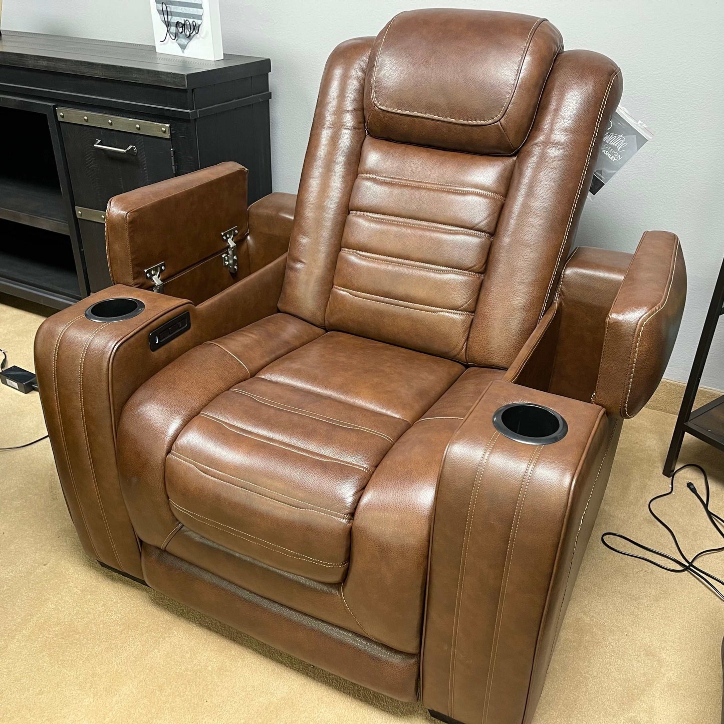 Backtrack Chocolate Power Recliner