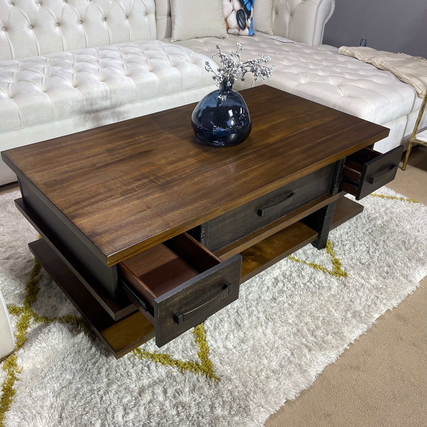 Stanah Two-tone Lift Top Coffee Table