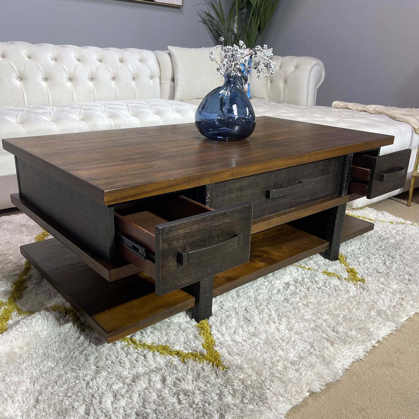 Stanah Two-tone Lift Top Coffee Table