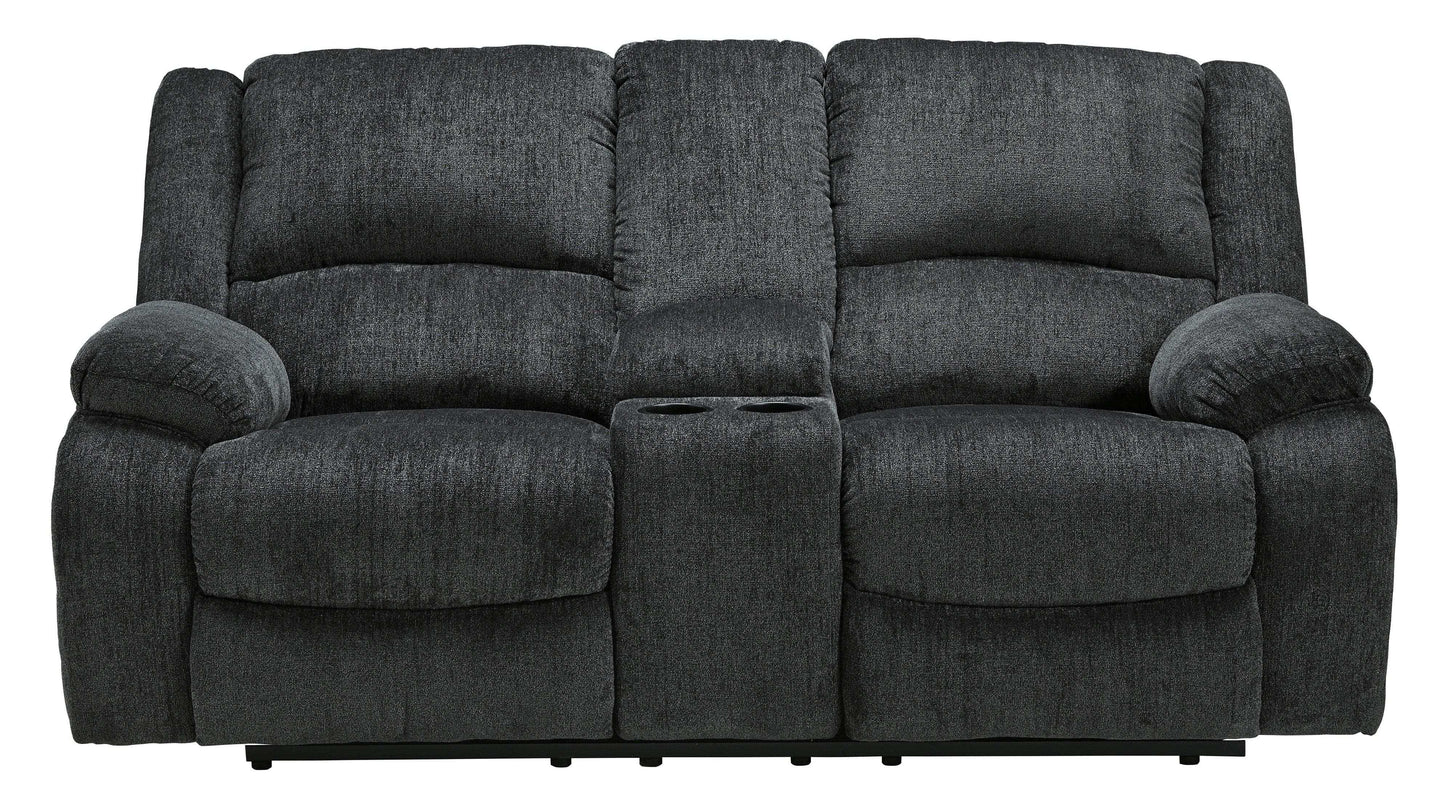 Draycoll Manual Reclining Sofa & Loveseat 2pc Set