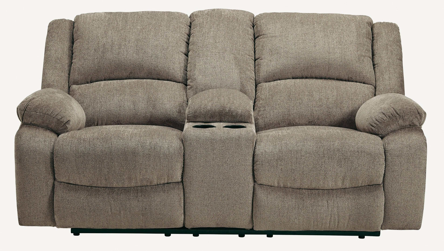 Draycoll Manual Reclining Sofa & Loveseat 2pc Set