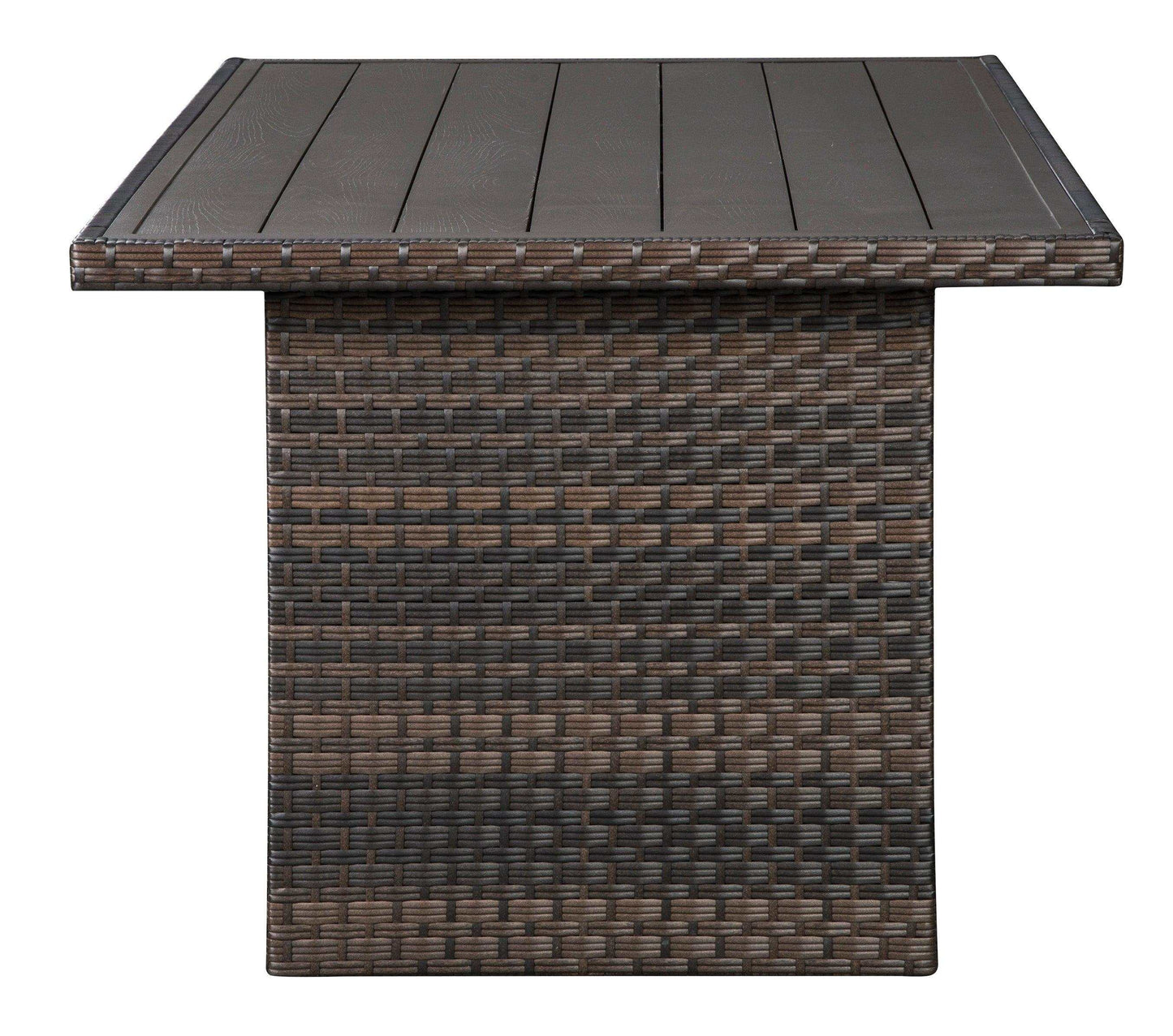 Easy Isle Dark Brown Rectangular Multi-Use Outdoor Table