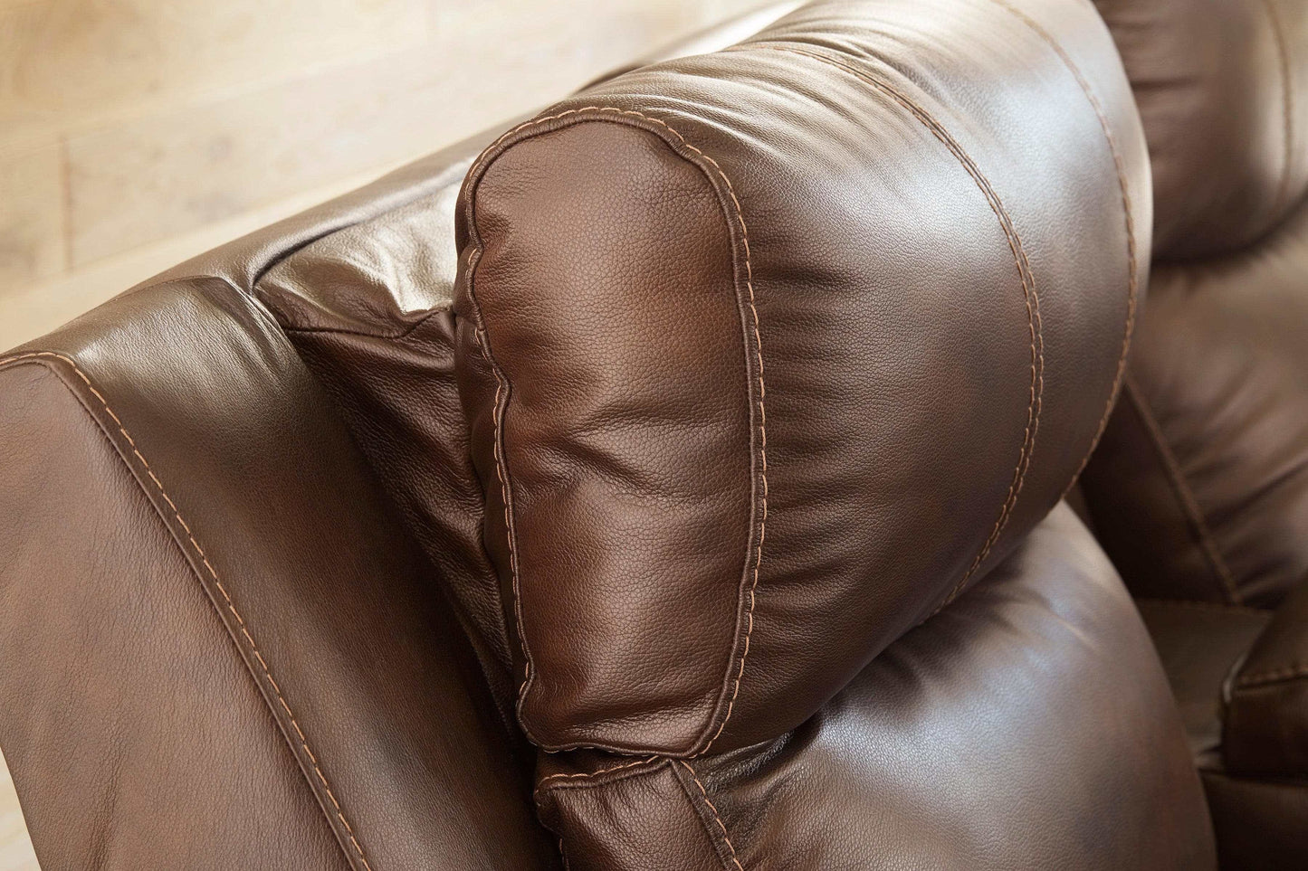 Edmar Chocolate Power Reclining Sofa & Loveseat