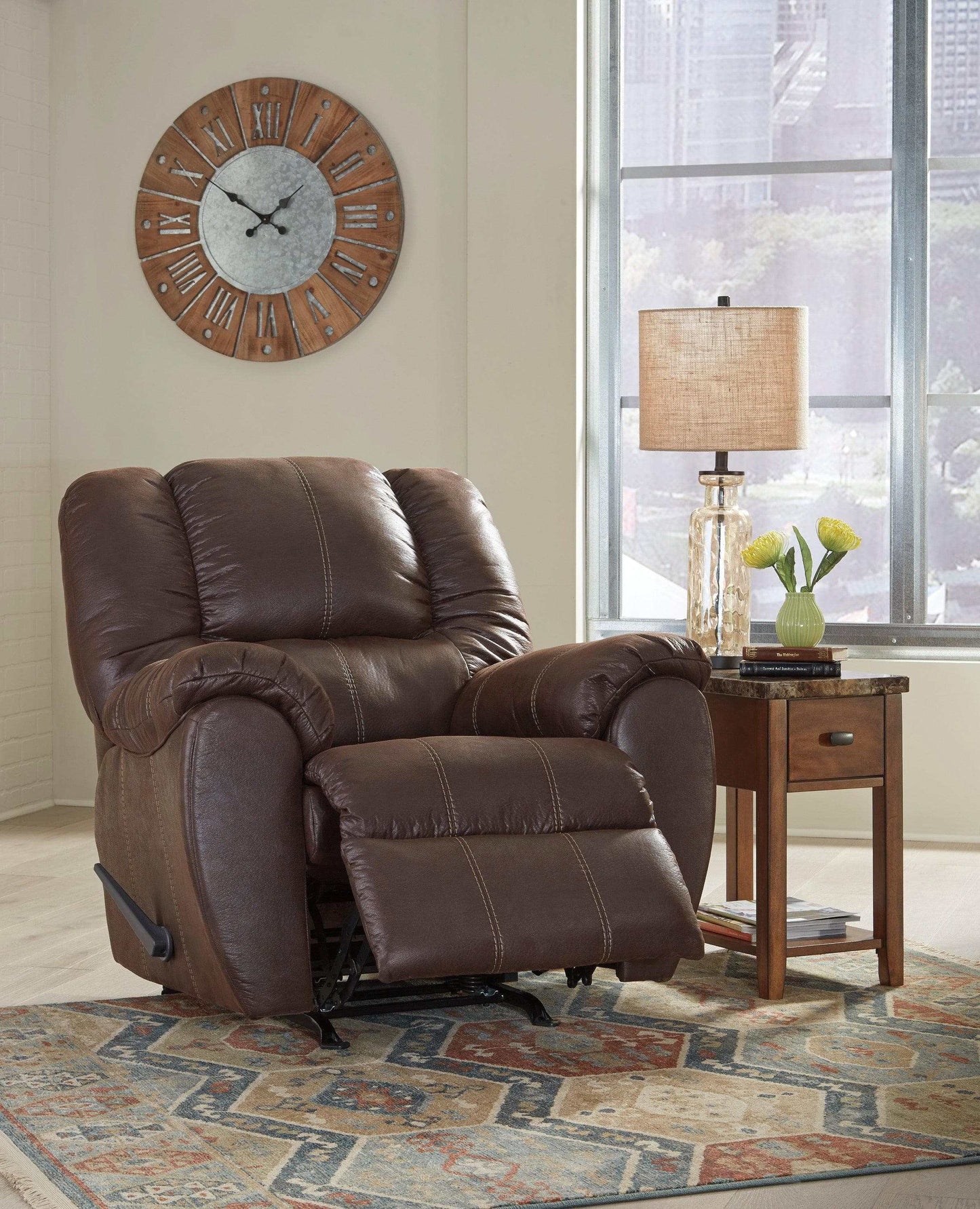 McGann Faux Leather Manual Recliner