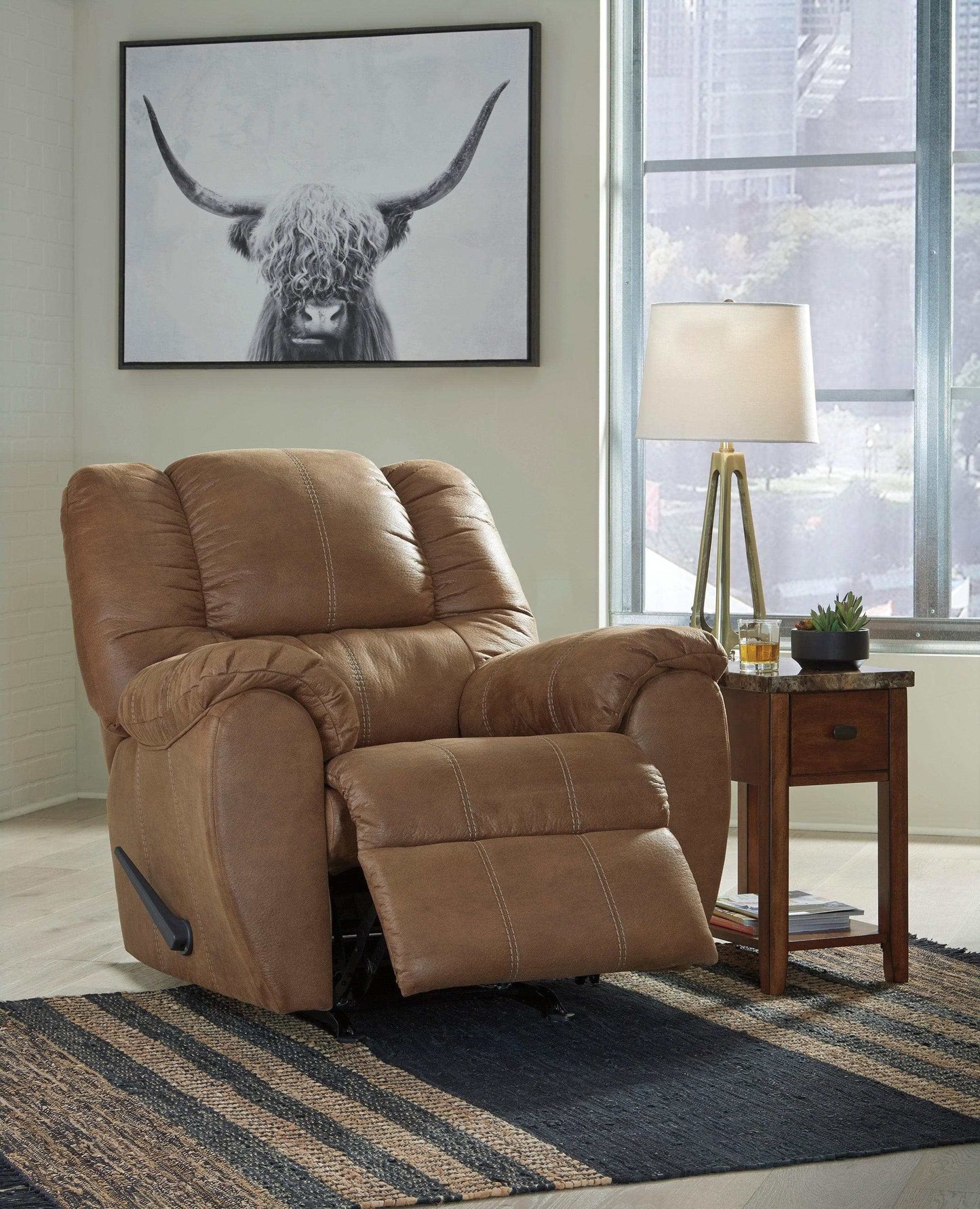 McGann Faux Leather Manual Recliner