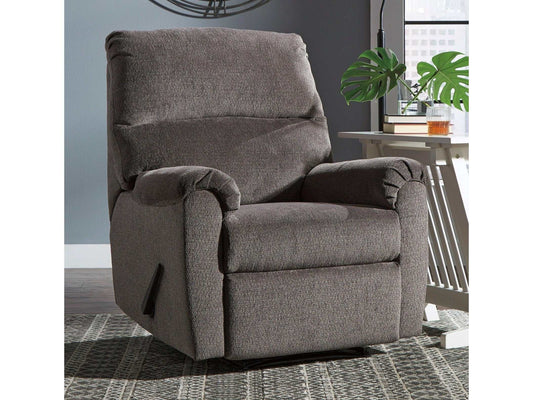 Nerviano Gray Manual Recliner