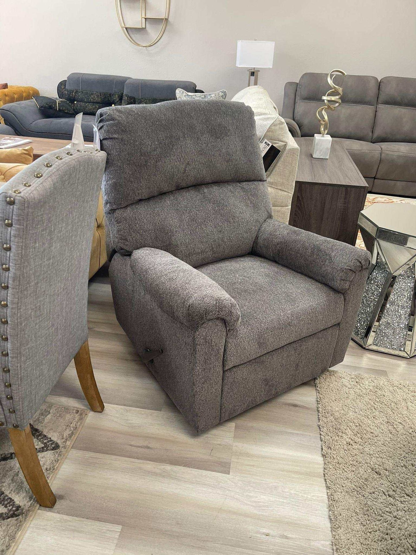 Nerviano Gray Manual Recliner