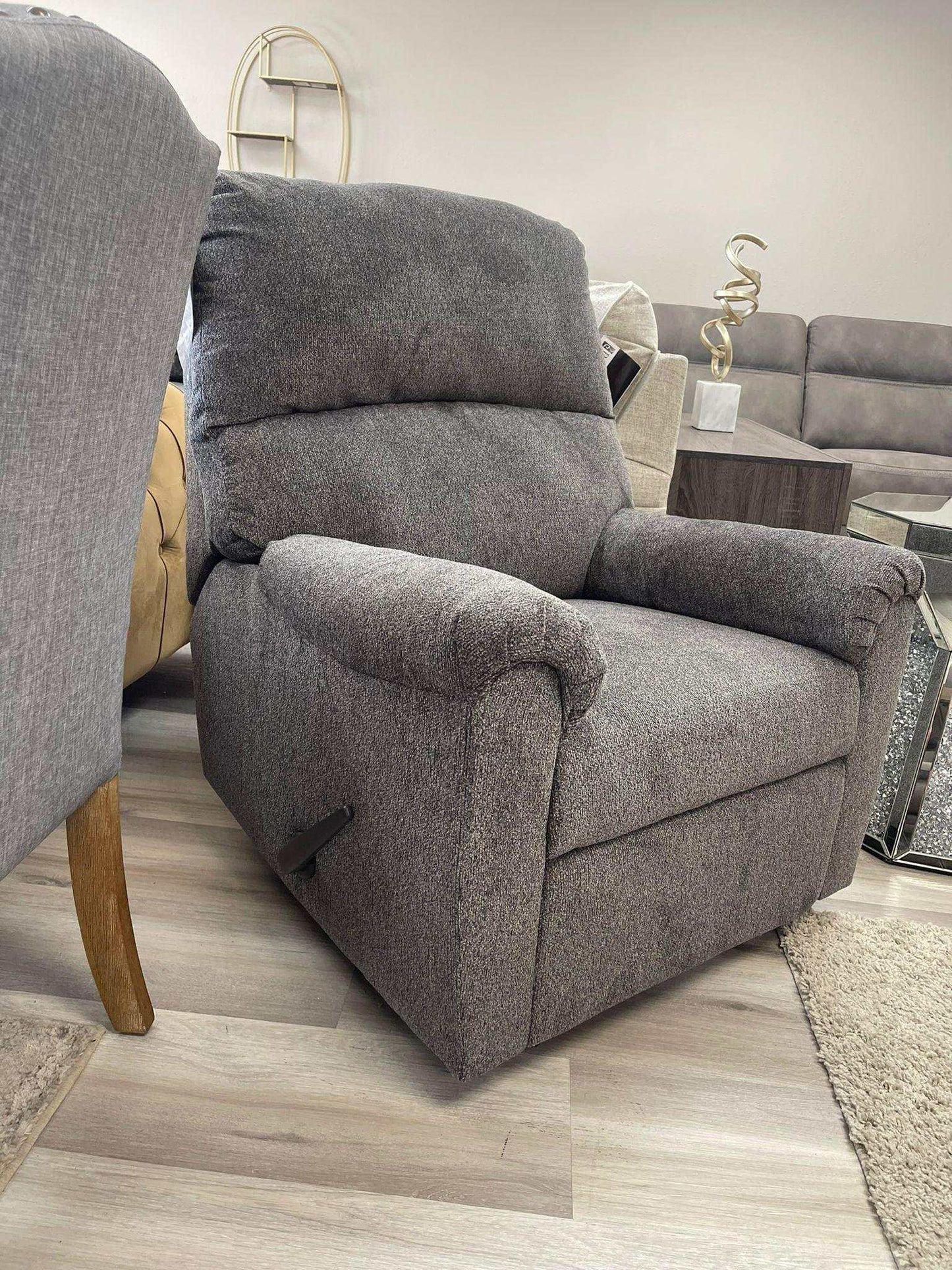 Nerviano Gray Manual Recliner