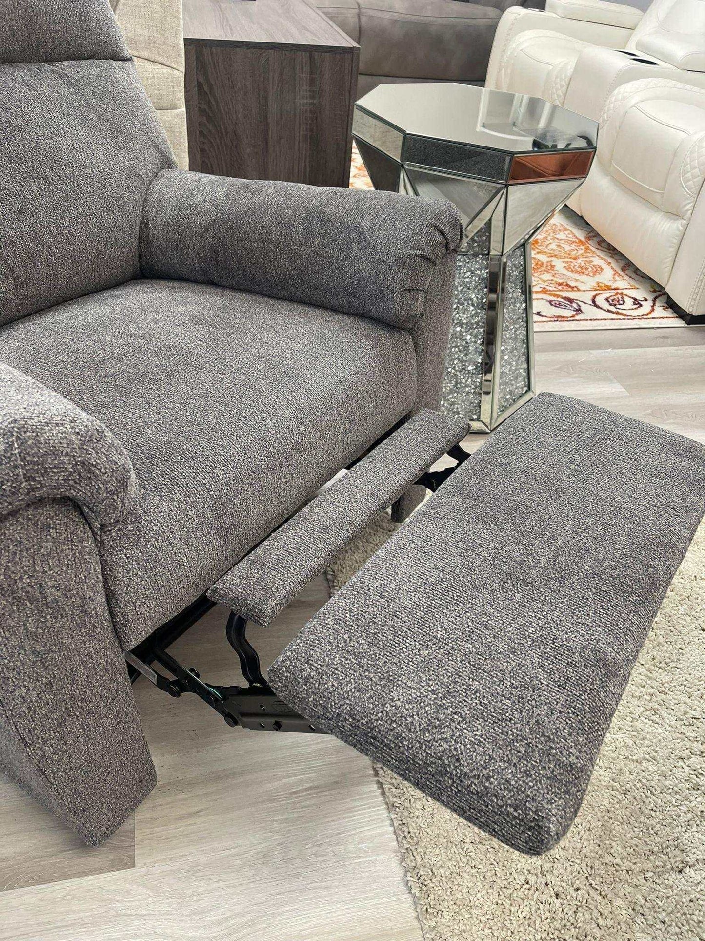 Nerviano Gray Manual Recliner