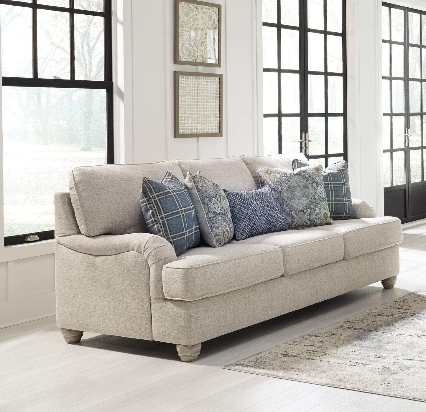 Traemore Beige Linen Sofa