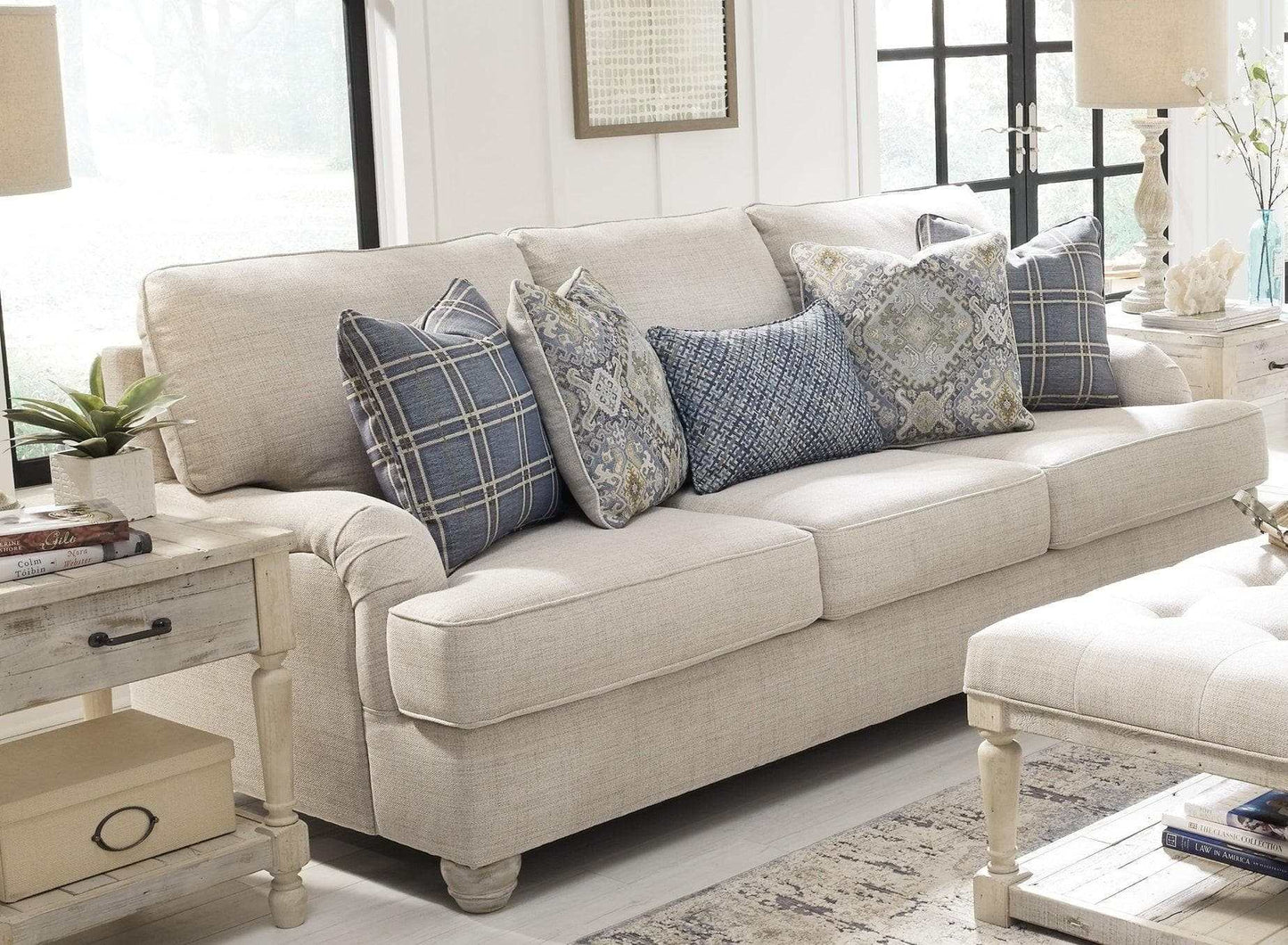 Traemore Beige Linen Sofa