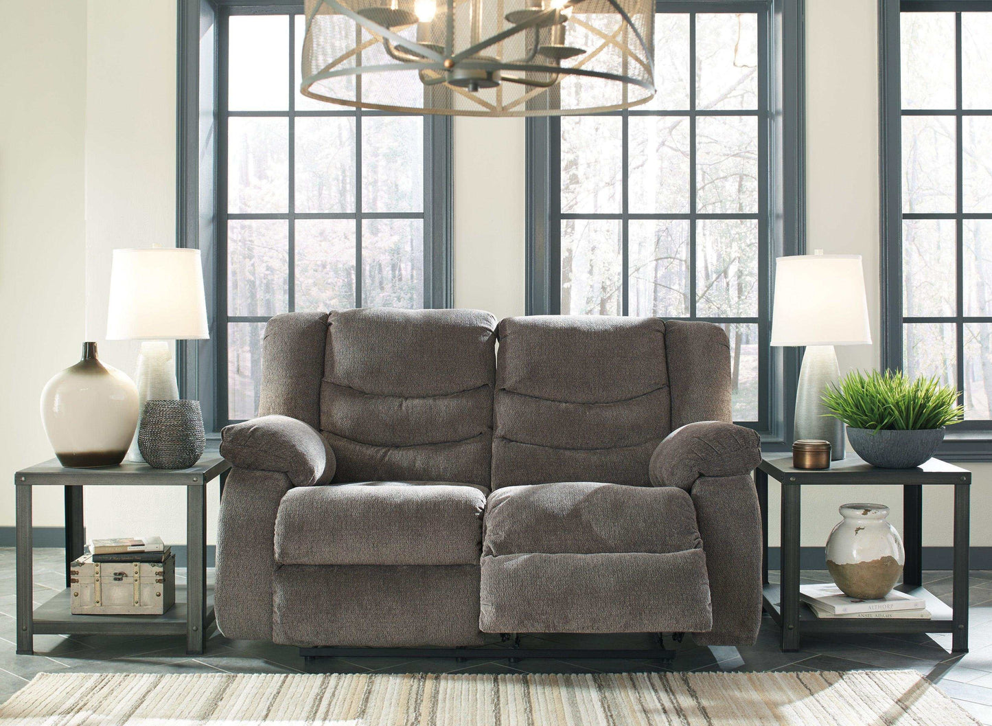 Tulen Gray Manual Reclining Sofa & Loveseat