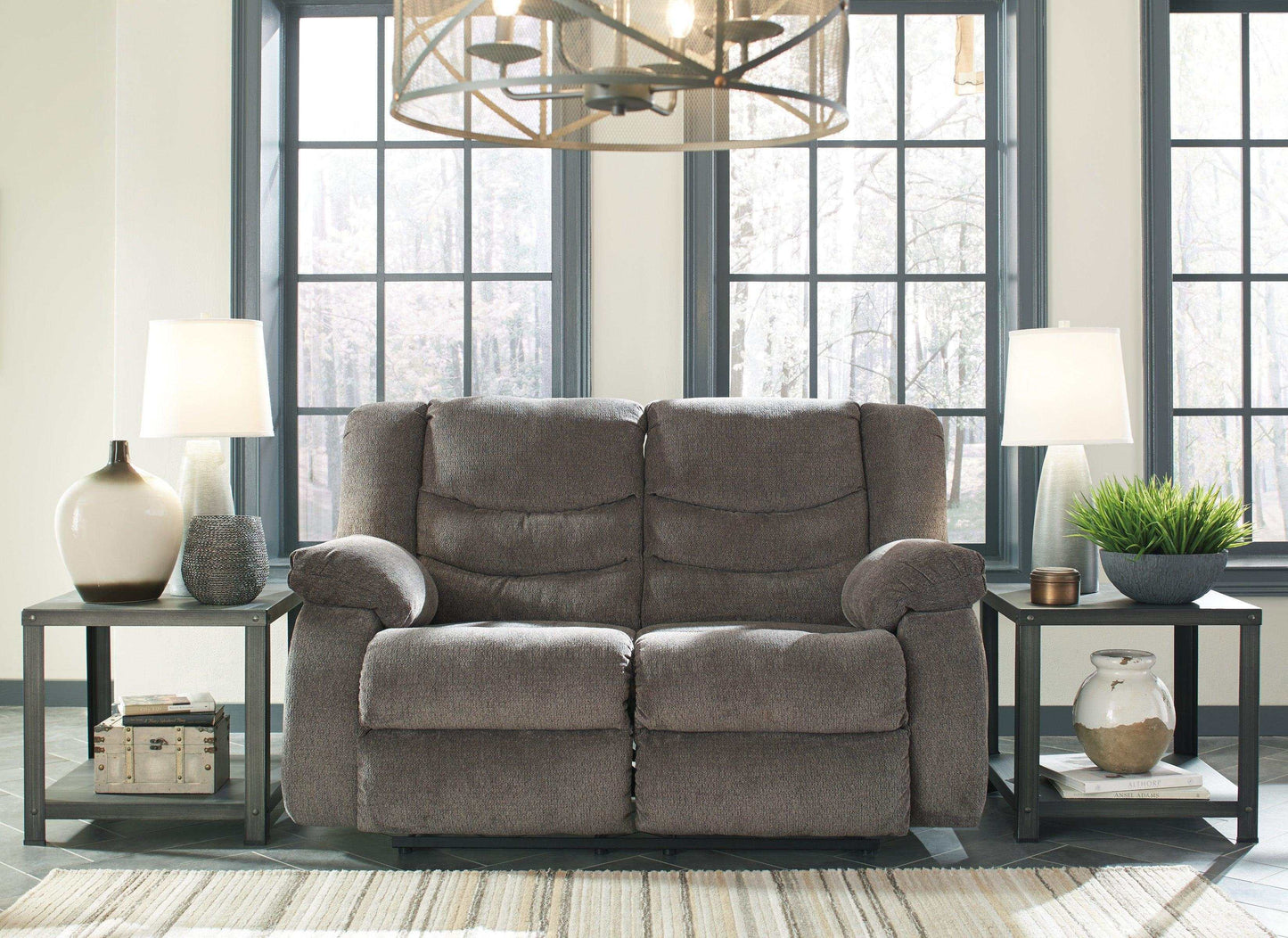 Tulen Gray Manual Reclining Sofa & Loveseat