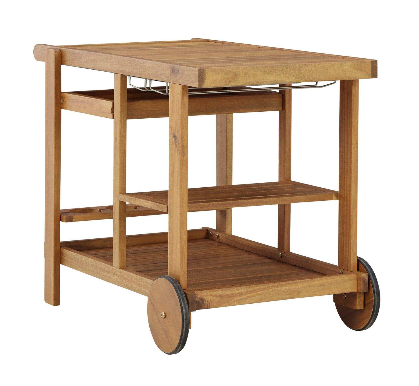 Kailani Light Brown Serving Cart