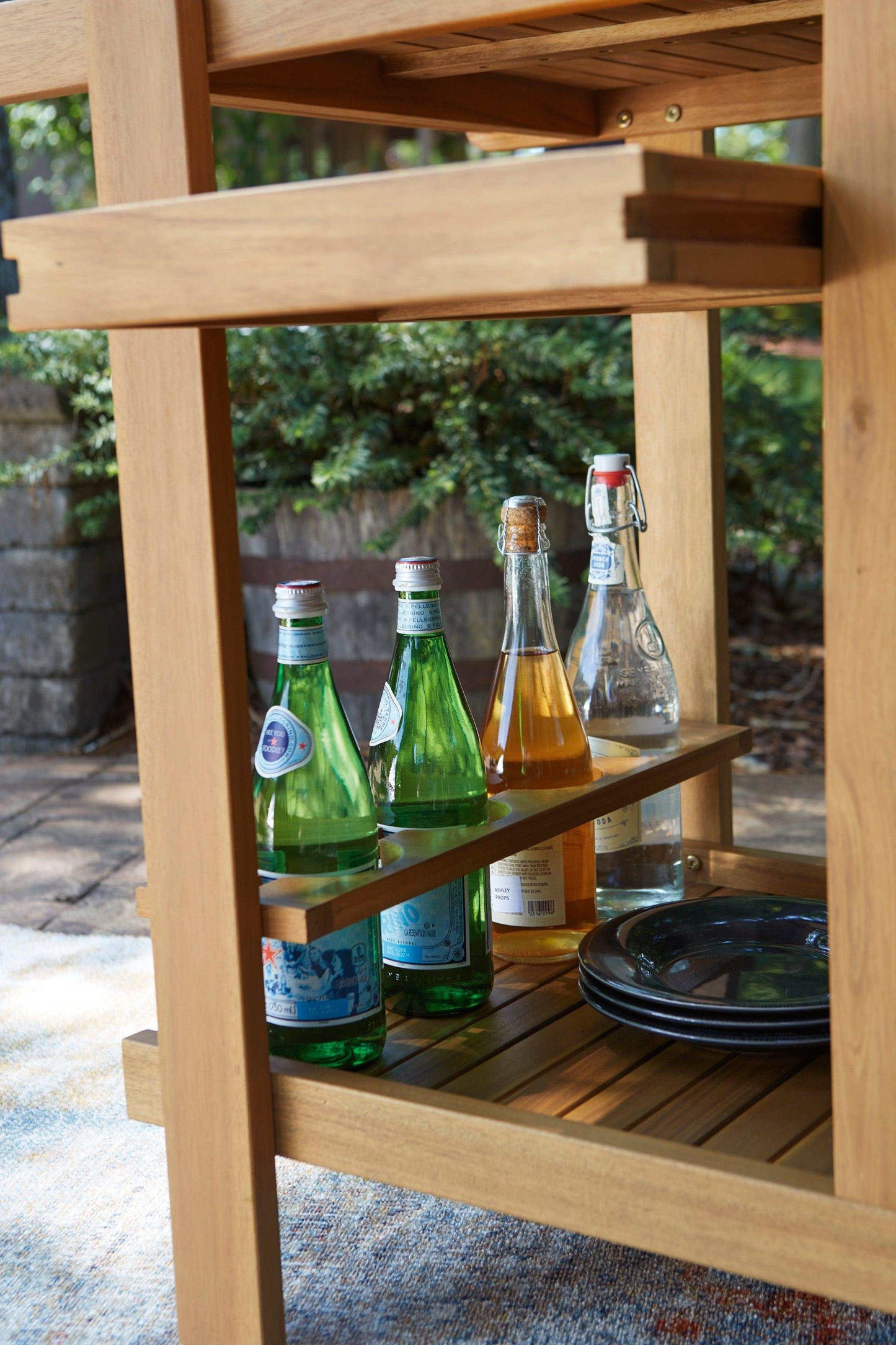 Kailani Light Brown Serving Cart