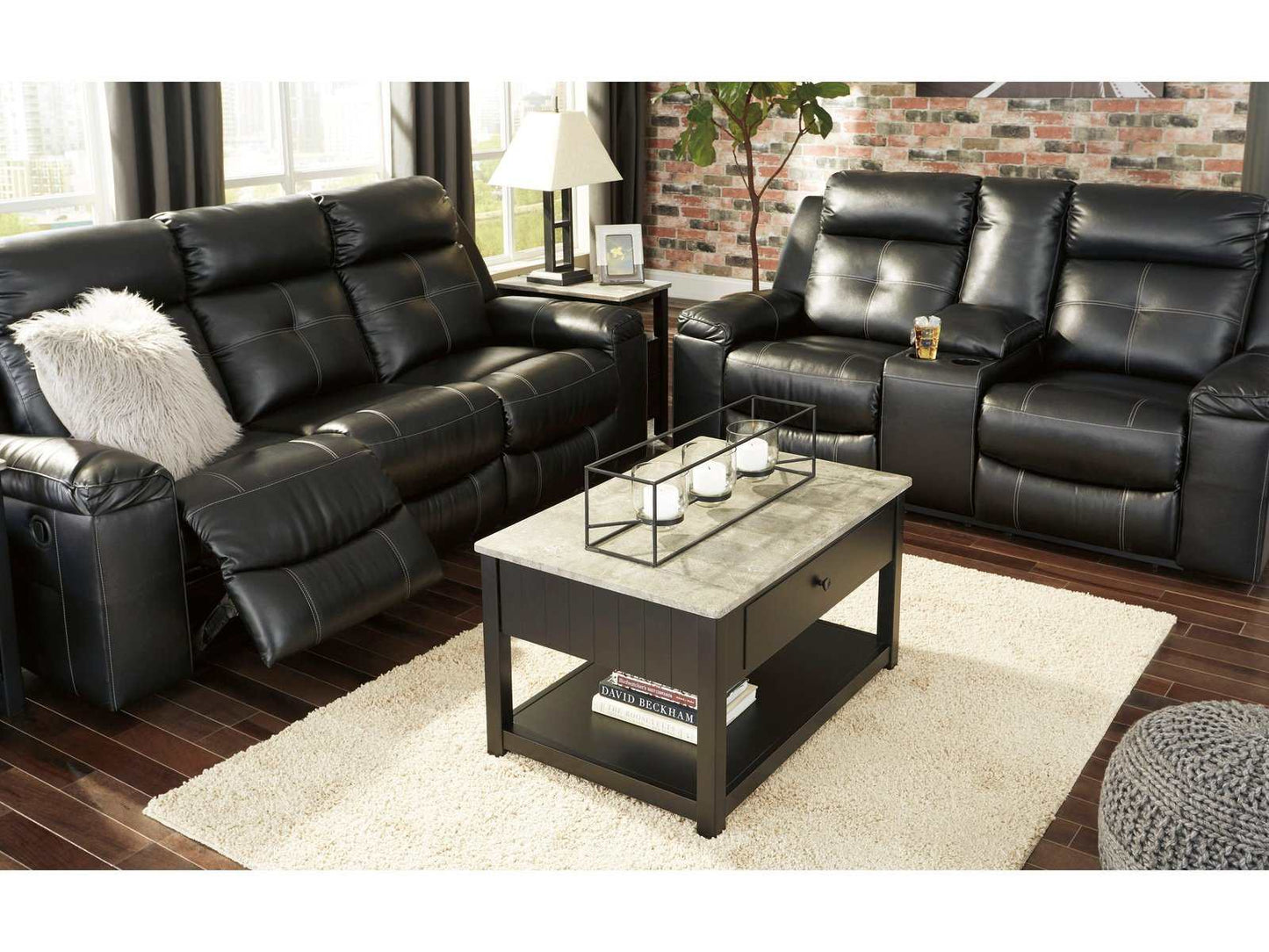 Kempten Reclining Sofa & Loveseat 2pc Set