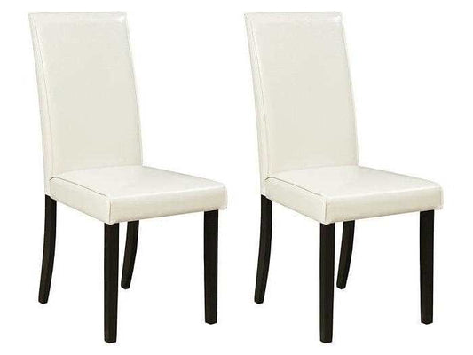 Kimonte Ivory Faux Leather Dining Chair (Set of 2)