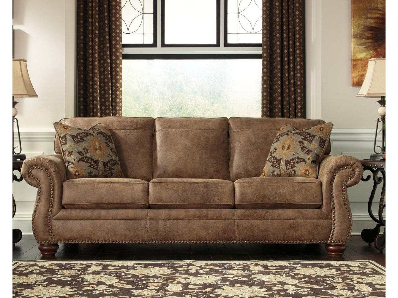 Larkinhurst Earth Faux Leather Sofa