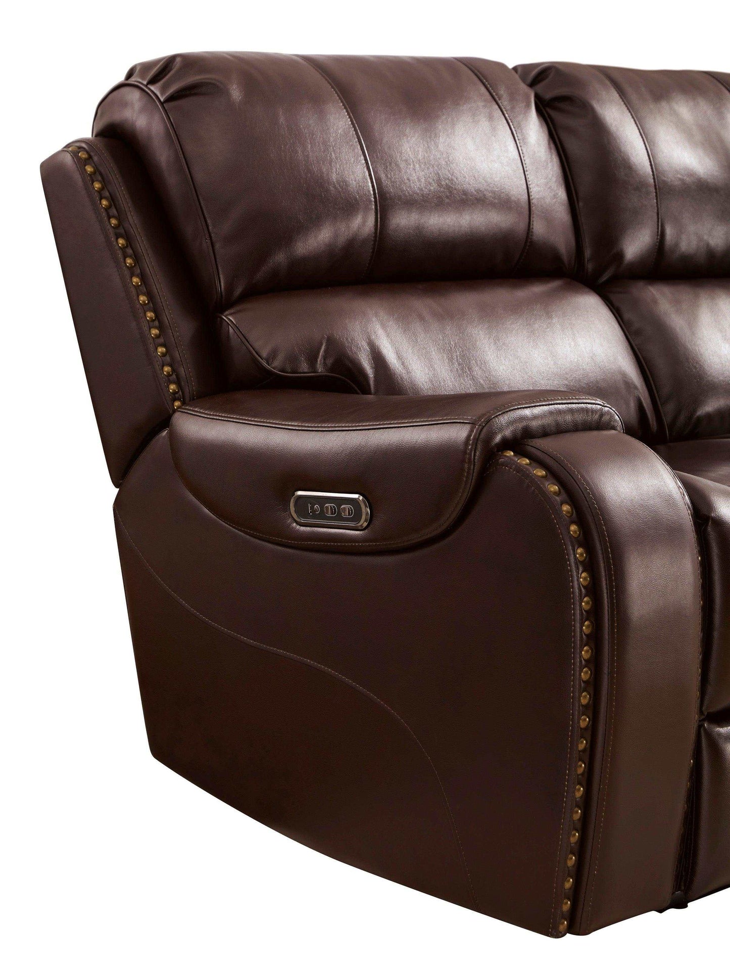 Latimer Brown Power Reclining Sofa & Loveseat / 2pc Set