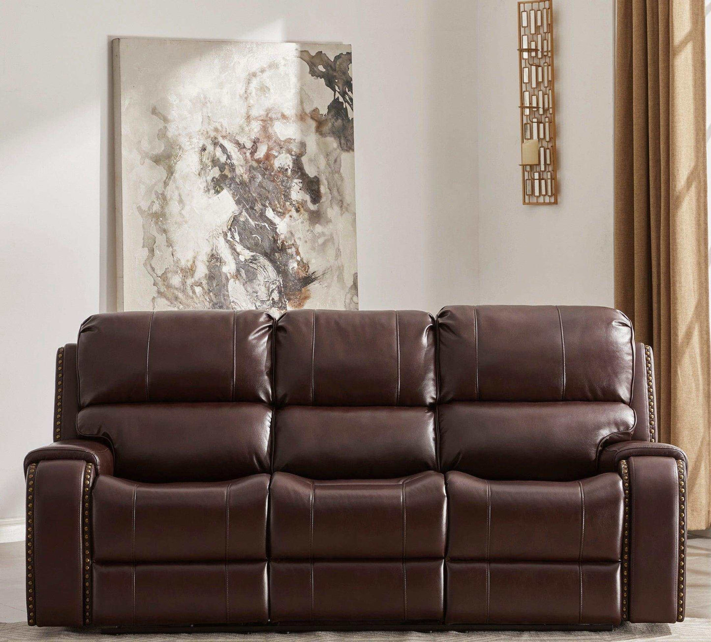 Latimer Brown Power Reclining Sofa & Loveseat / 2pc Set