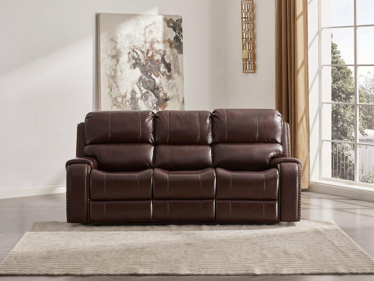 Latimer Brown Power Reclining Sofa & Loveseat / 2pc Set