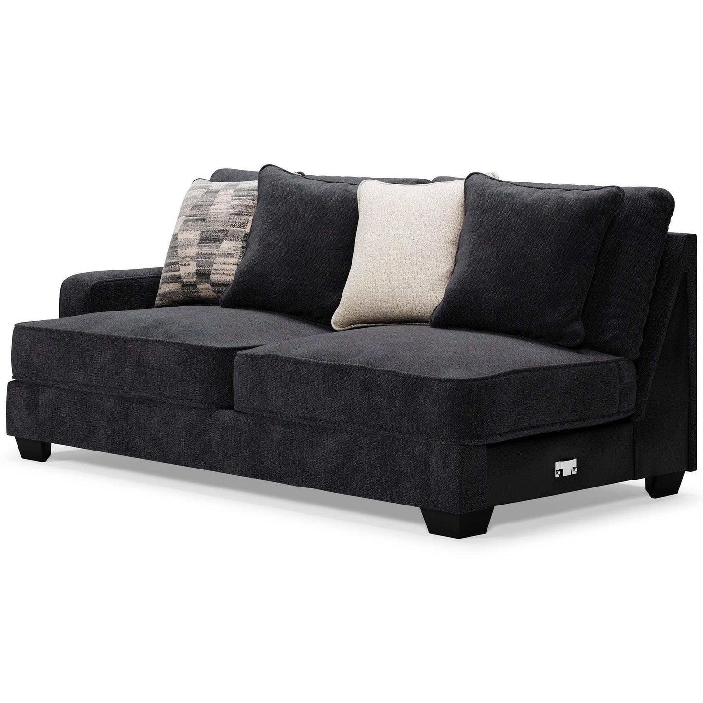 Lavernett Charcoal 3pc Symmetrical Sectional Sofa