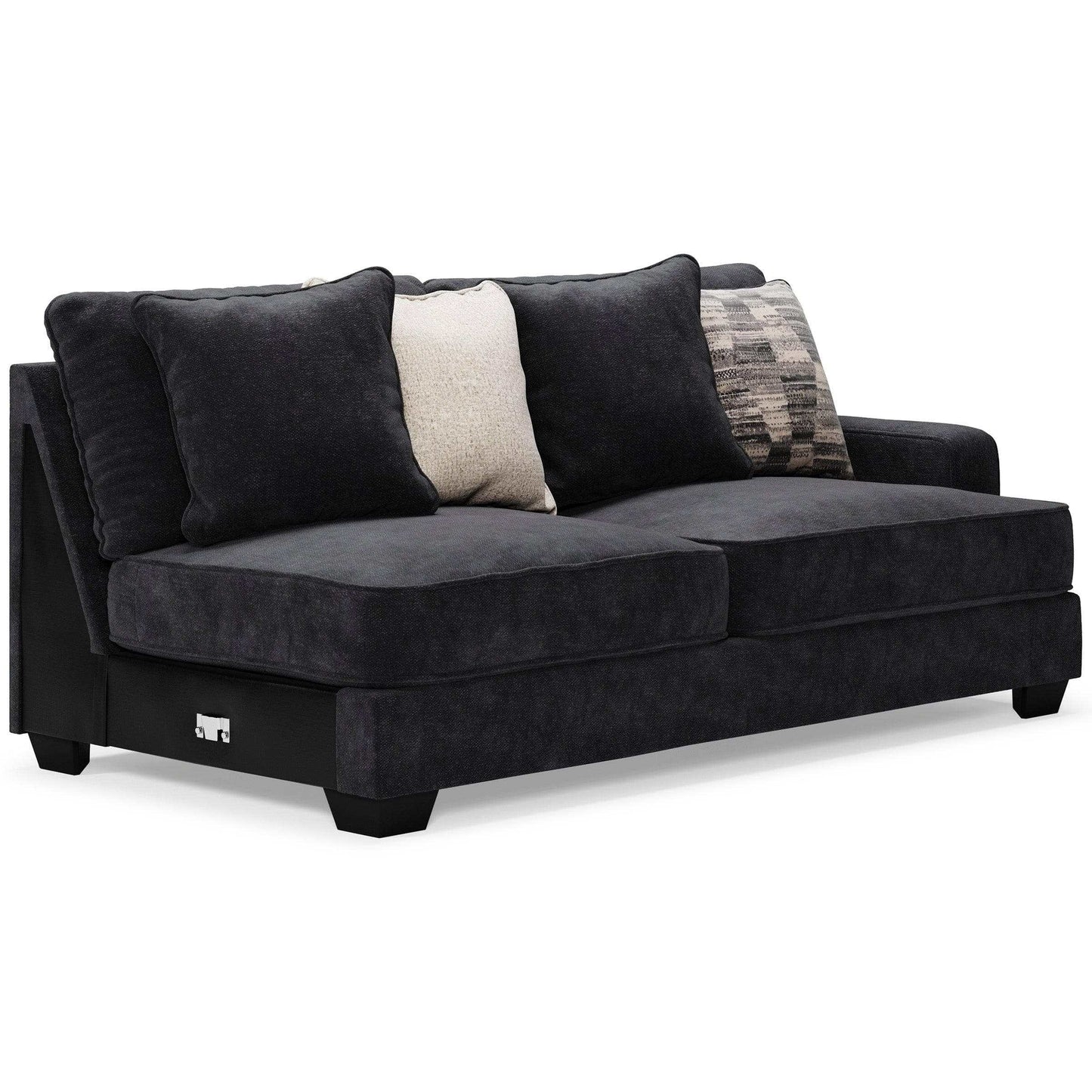 Lavernett Charcoal 3pc Symmetrical Sectional Sofa